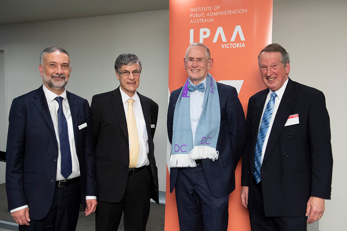 From L-R: David Ali, Chief Executive Officer of IPAA Victoria, Vin Martin, Prof Michael Kennedy OAM, Helmut Glenk